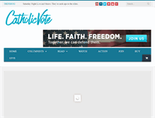 Tablet Screenshot of catholicvote.org